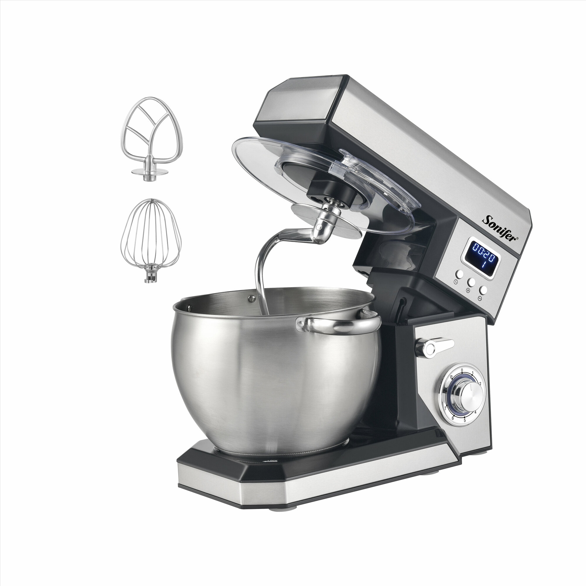 Sonifer SF‑8082 — планетарный стационарный миксер — кухонный прибор для смешивания, взбивания — фото 1