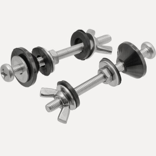 Изображение товара Крепление для унитаза к бачку MasterProf, 2 шт, 80 мм, М6, с барашком, ИС.131591