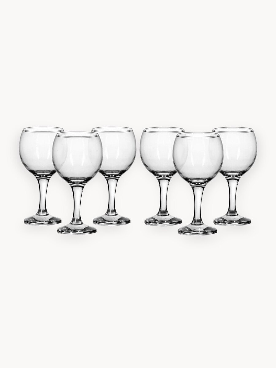 Бокалы Pasabahce Bistro, стекло, 290 мл, 6 штук, в подарочной упаковке