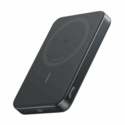 Внешний аккумулятор Anker MagGo Power Bank Qi2 Ultra Slim 10000mAh 15W - Black 11750₽