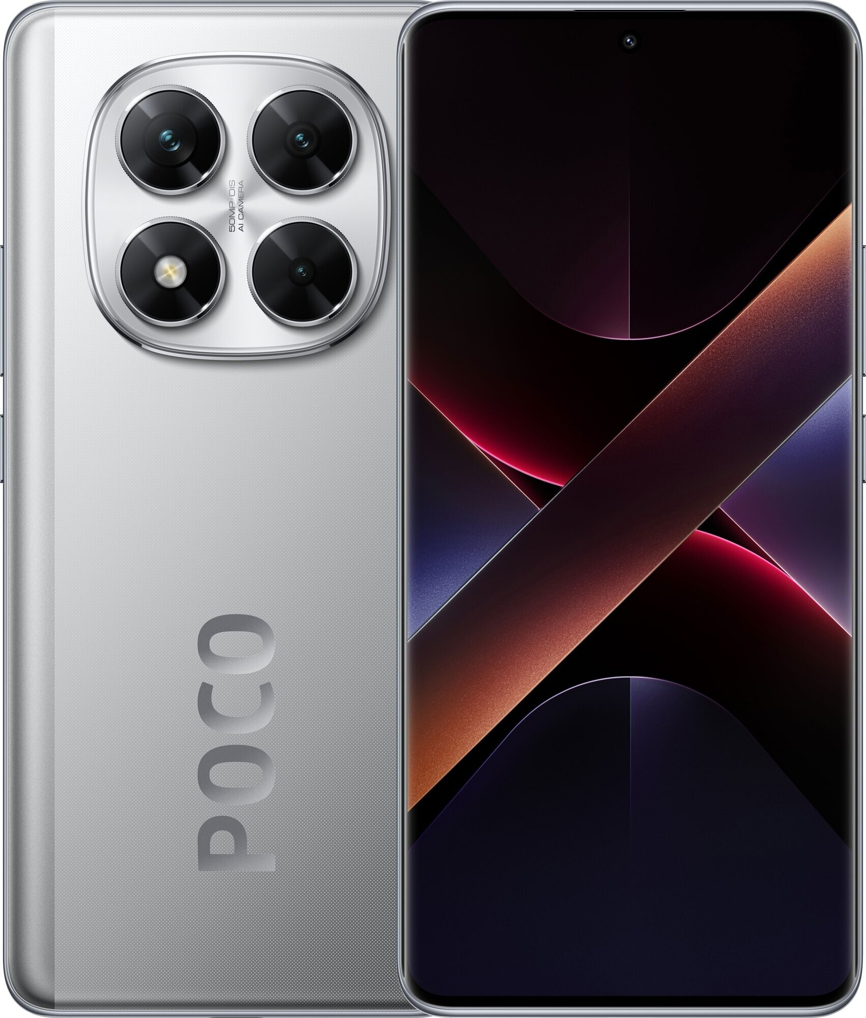 Смартфон Xiaomi POCO X7 5G 12/512 ГБ, Dual nano SIM, Silver, RU