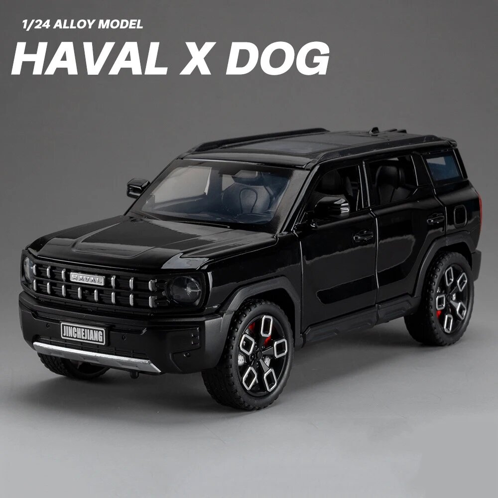 Модель автомобиля Haval Cool Dog X DOG DARGO 1:24, Черный