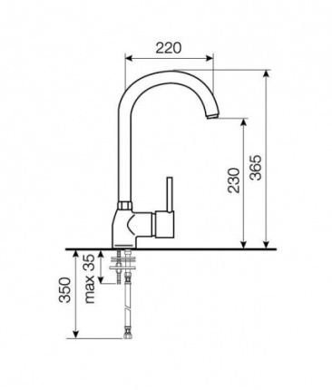 Смеситель LAVA ITALMIX MINIMALE MN 0636 SCANDIC серый