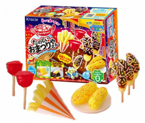 Наборы для детей - еда из порошка "сделай сам" Popin' Cookin' , "Веселый праздник", Япония!