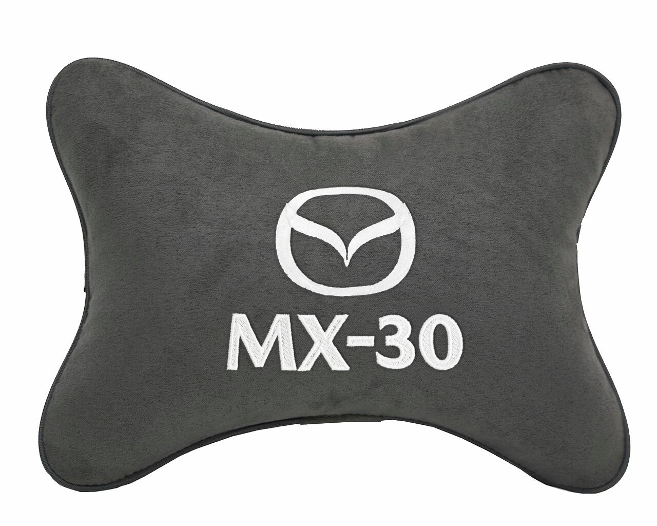 Подушка автомобильная на подголовник темно-серая алькантара MAZDA MX-30