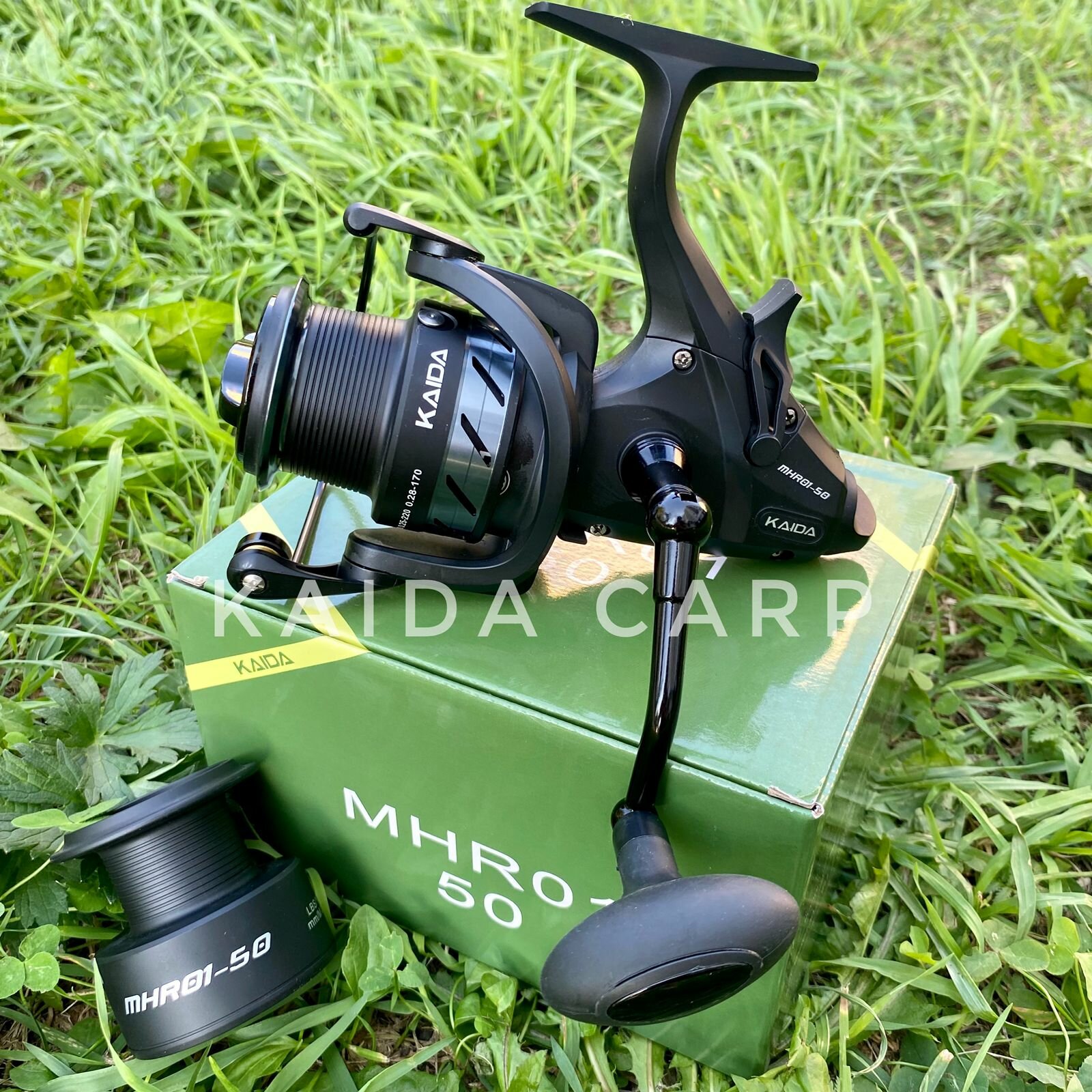 Рыболовная катушка KAIDA MHR 01-50, безынерционная, с байтраннером