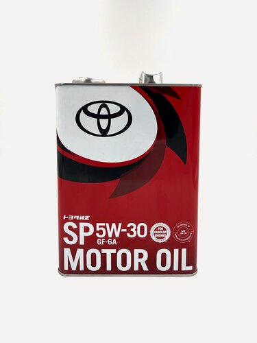 Изображение товара Масло моторное Toyota SP 5w-30, 4 литра, синтетическое, для авто