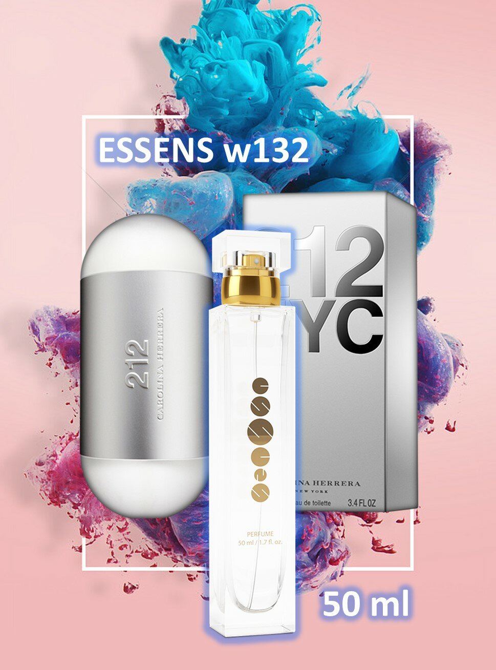 Духи Essens w132, аромат для женщин , номерные духи, классическая коллекция, 50 мл