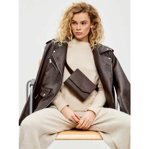 Сумка кросс-боди MYFLAFFICO 4 шт фактура гладкая коричневый 6349₽