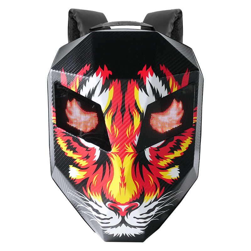 Моторюкзак IronMan, водонепроницаемый, LED-экран, 3D-дизайн, Tiger дизайн ,37л