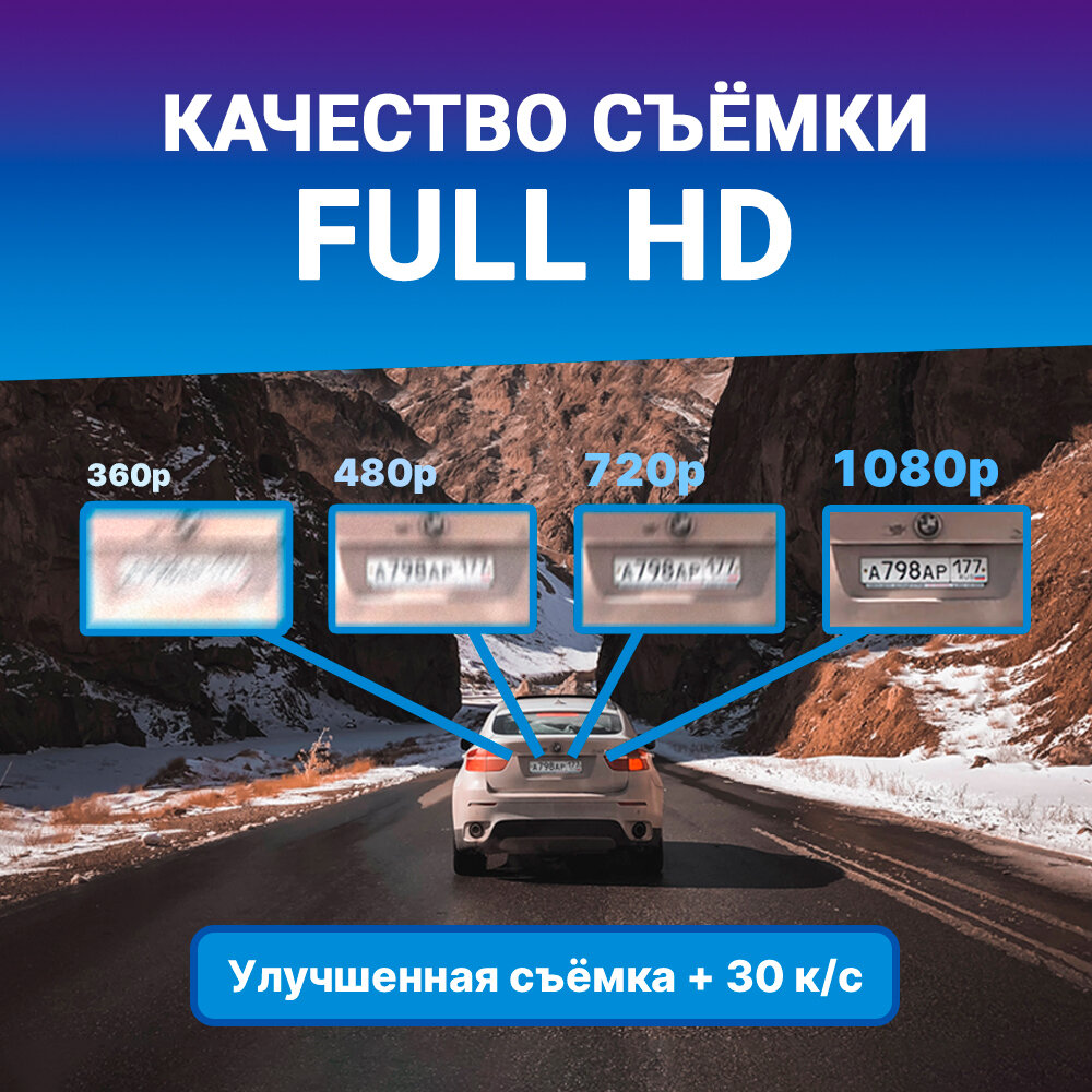 Full HD видеорегистратор-зеркало с задней камерой, парковочным режимом и умными датчиками - TrendVision Prime Mirror — фото 1