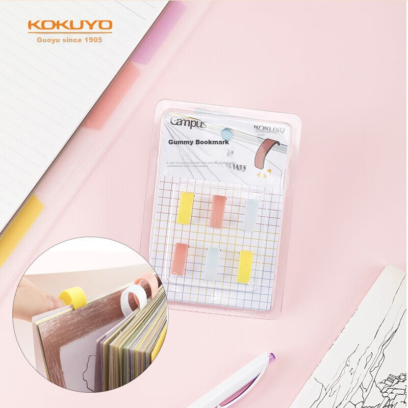 KOKUYO Campus Гибкий книжный закладка творческая 1 шт WSG-NP01 Цвет：Гибкие закладки