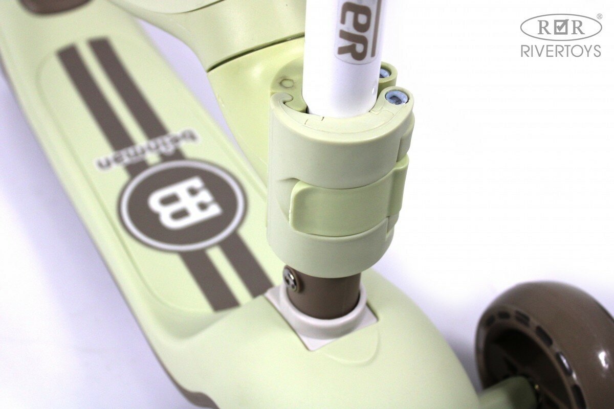 Детский самокат с сиденьем HB-818S зеленый — фото 1