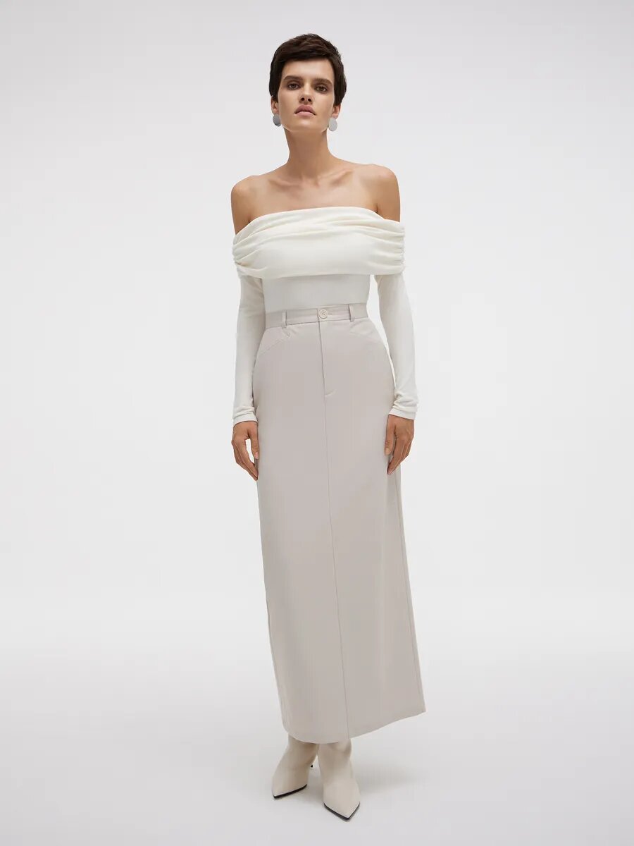 Юбка ANNA PEKUN, размер XXS, светло-бежевый