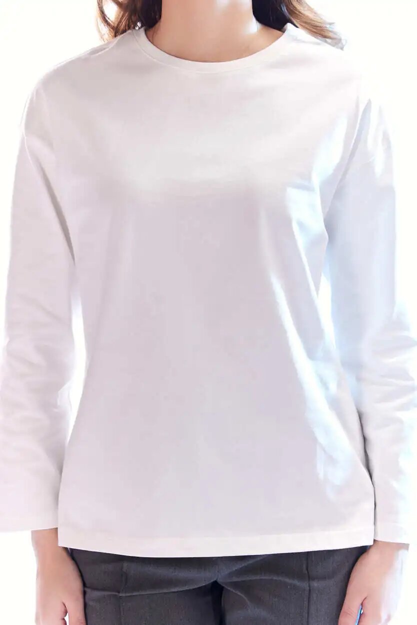 Лонгслив Selfie, размер L, , белый — фото 1