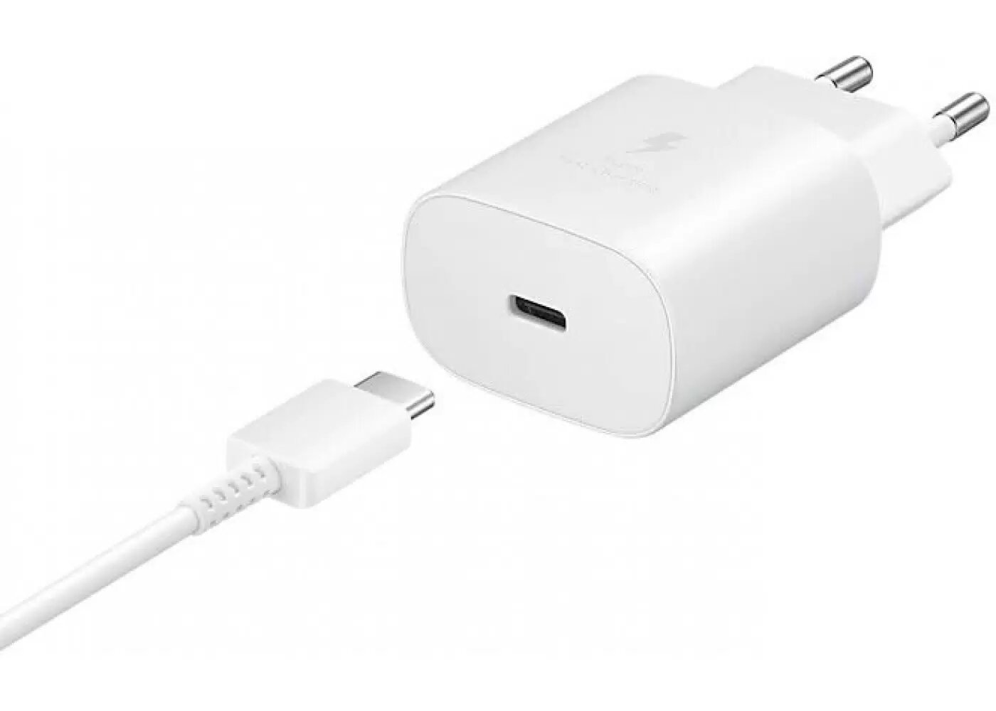 ORG Fast charger адаптер для Samsung 25w, поддерживает очень быструю зарядку , без коробки White — фото 1