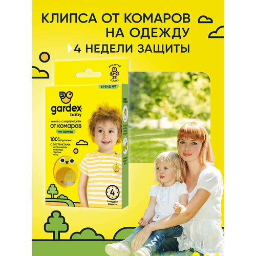 Клипса со сменным картриджем Gardex Baby от комаров для детей (Зайчик)