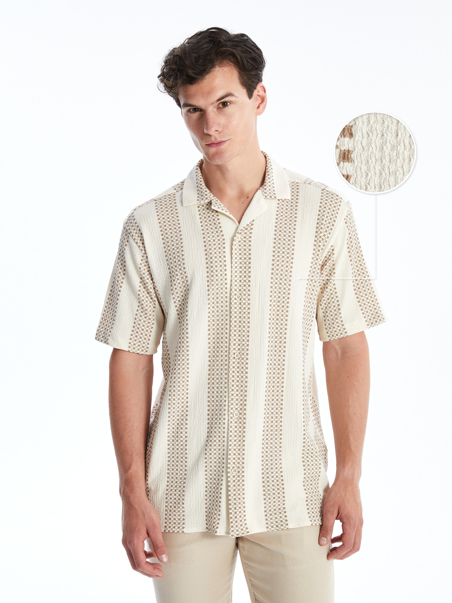 Рубашка LC Waikiki, размер S, beige