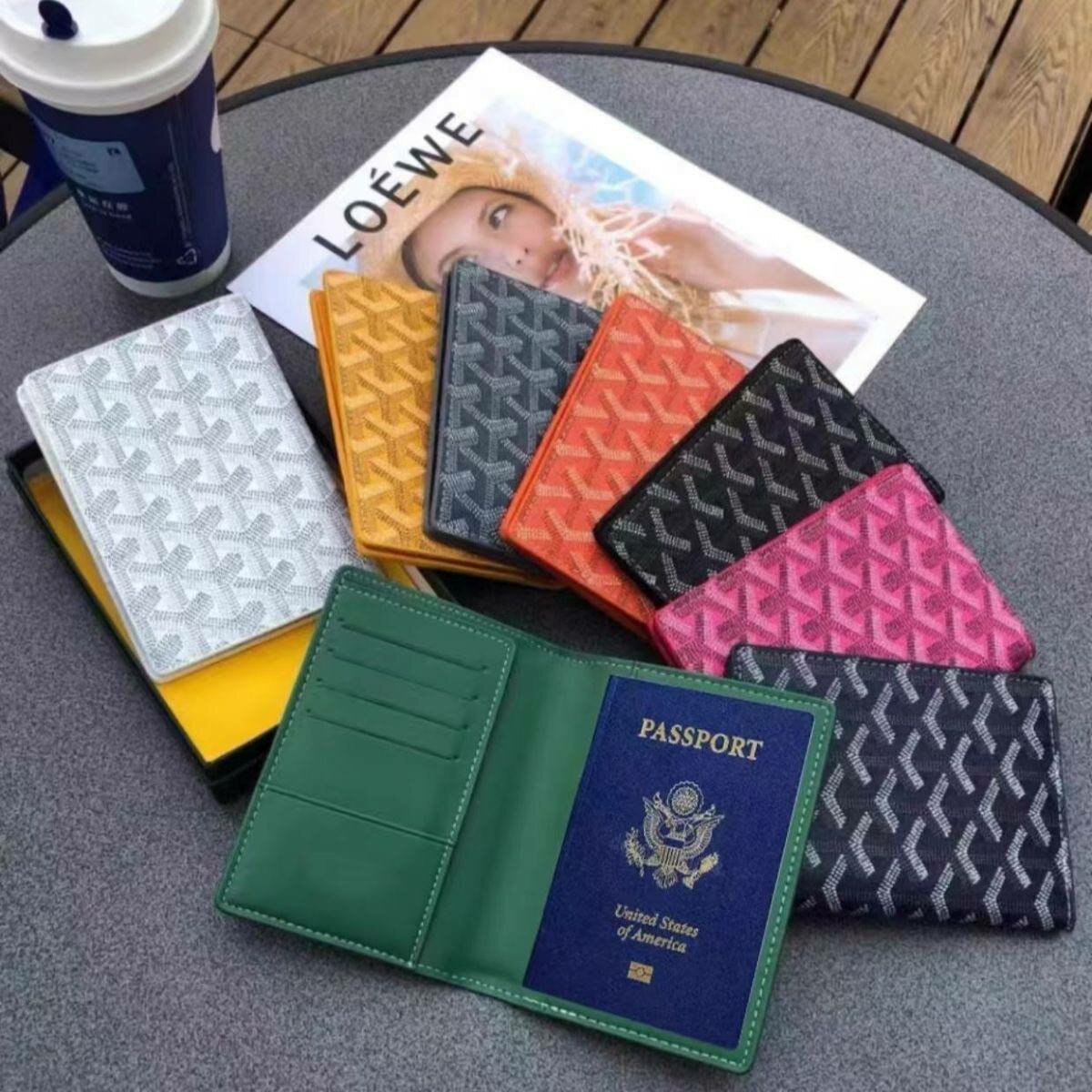 Чехол для криптокошелька , фактура зернистая, белый, розовый, голубой — фото 1