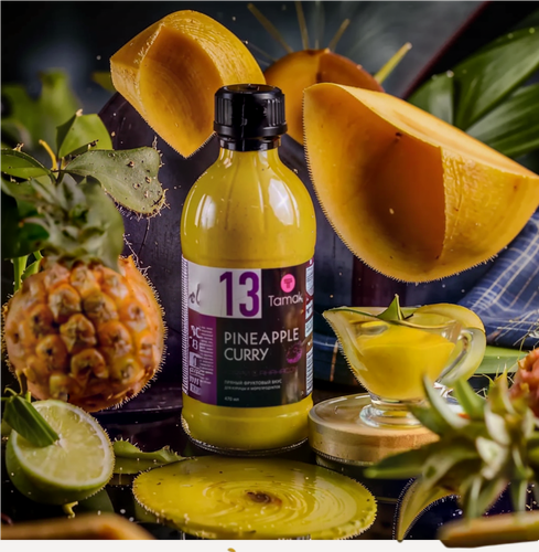 Изображение товара Соус карри Tamaki с ананасом на основе растительных масел 470 мл, Россия