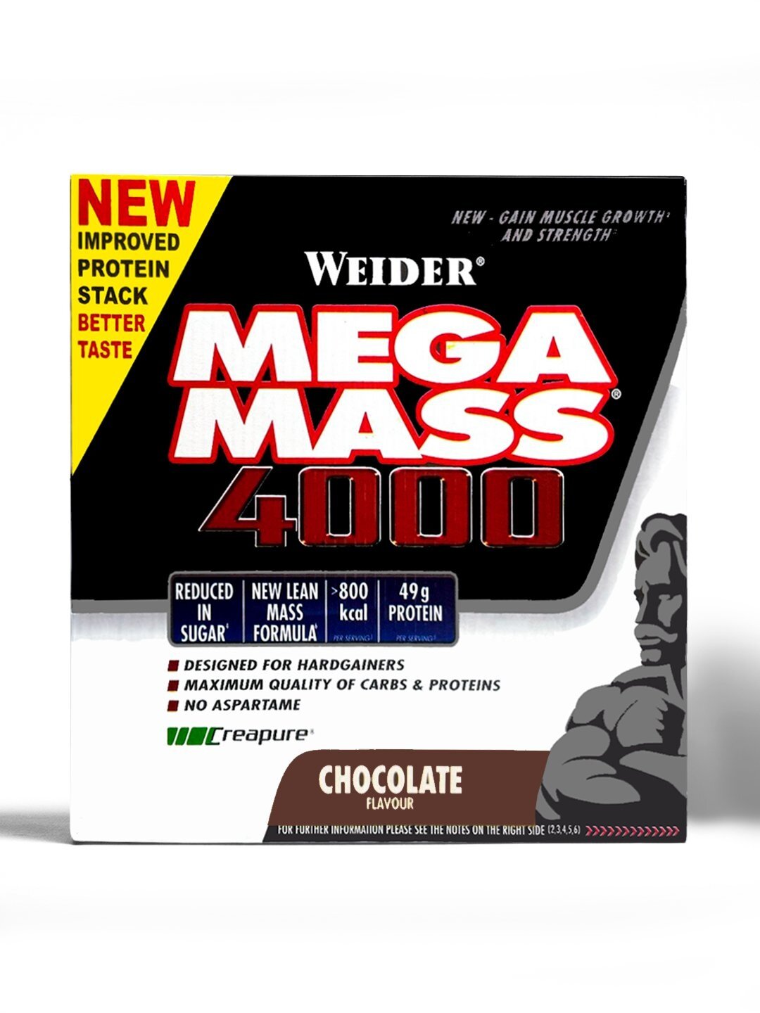 Гейнер Mega Mass Weider Gainer, Для набора массы , Шоколад,1 kg — фото 1