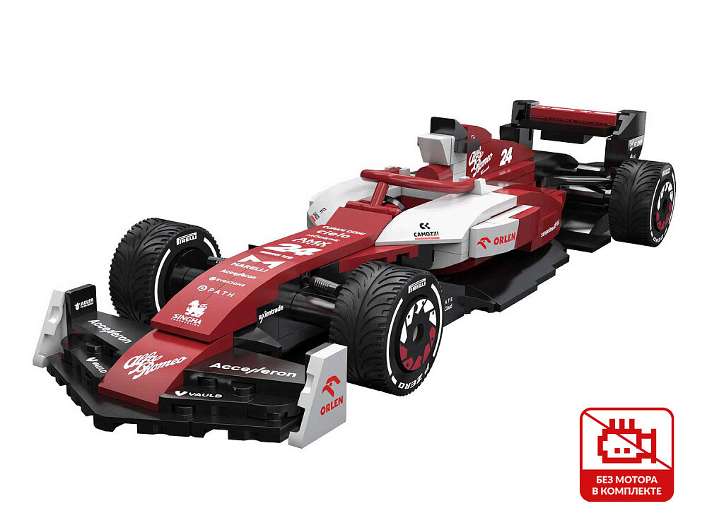 Конструктор CaDA C55026W Спортивный Болид Alfa Romeo F1, 271 дет, 1:24