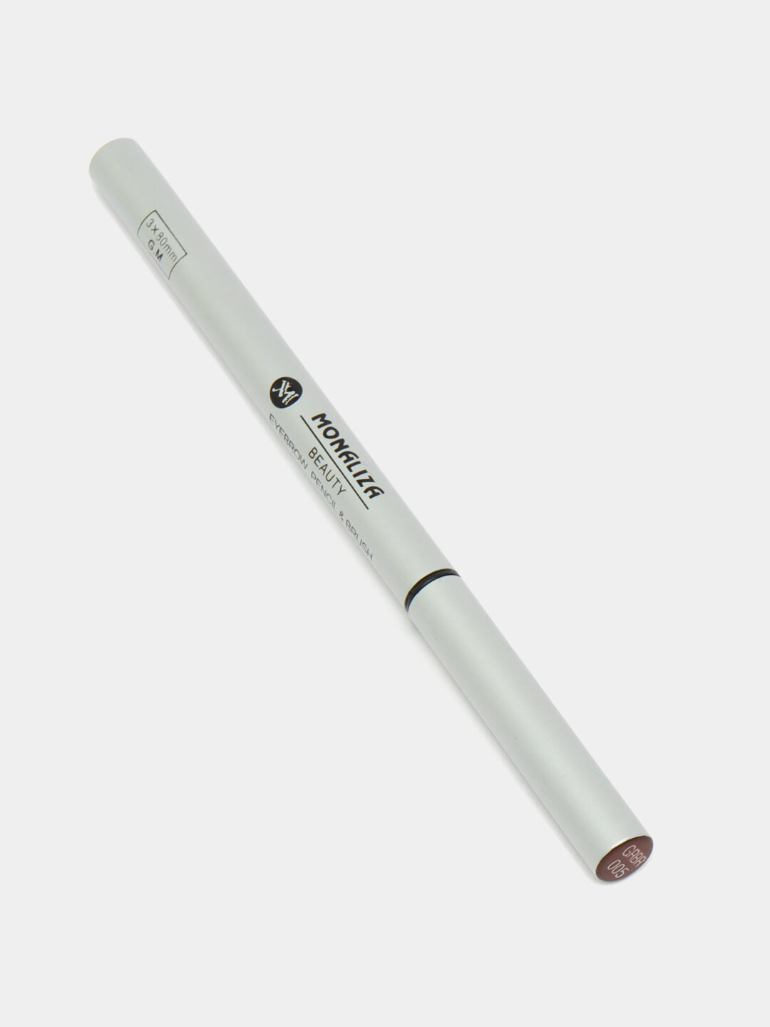 Карандаш MONALIZA для бровей с дополнительной кистью сзади, водостойкий