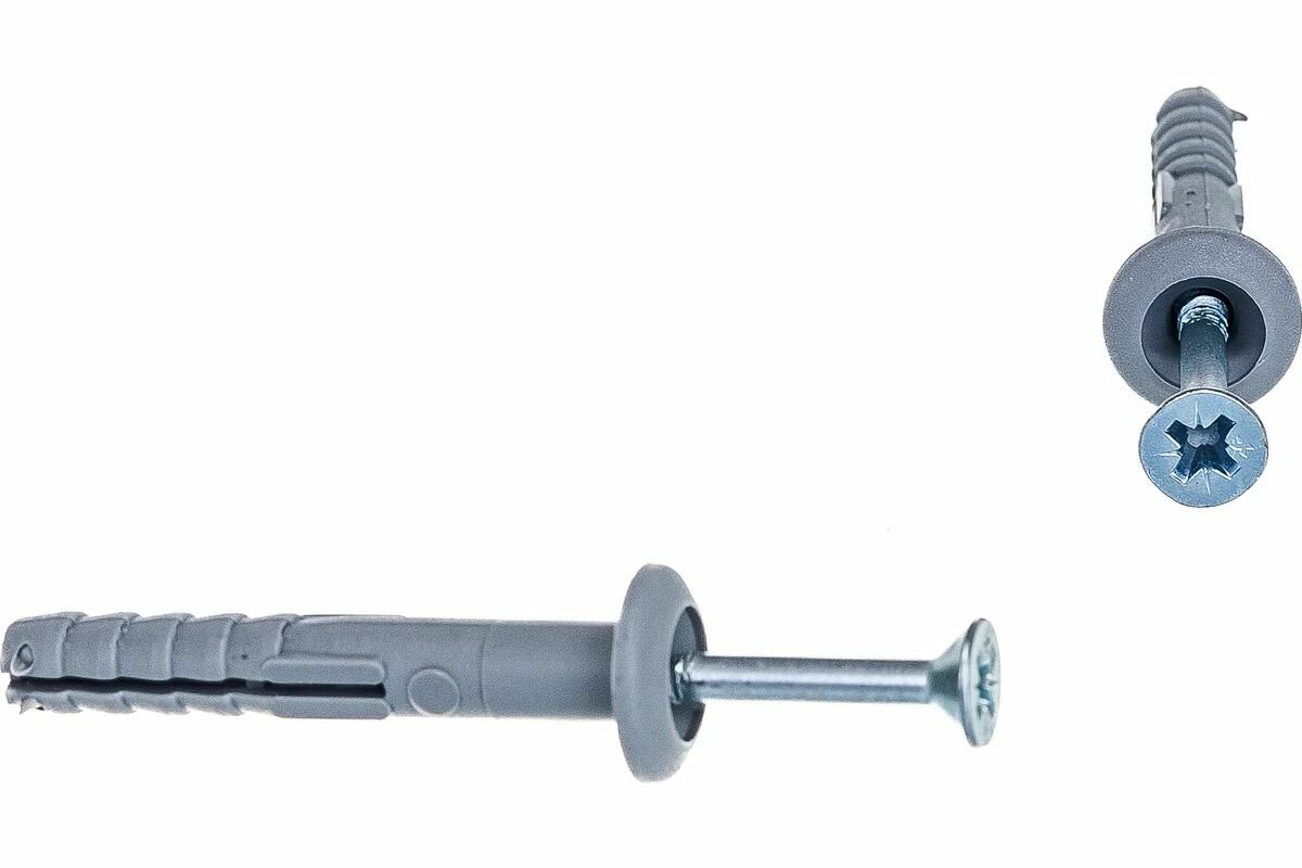 Дюбель-гвоздь 6х40 гриб полипропилен 500шт - ведро Tech-Krep 113143