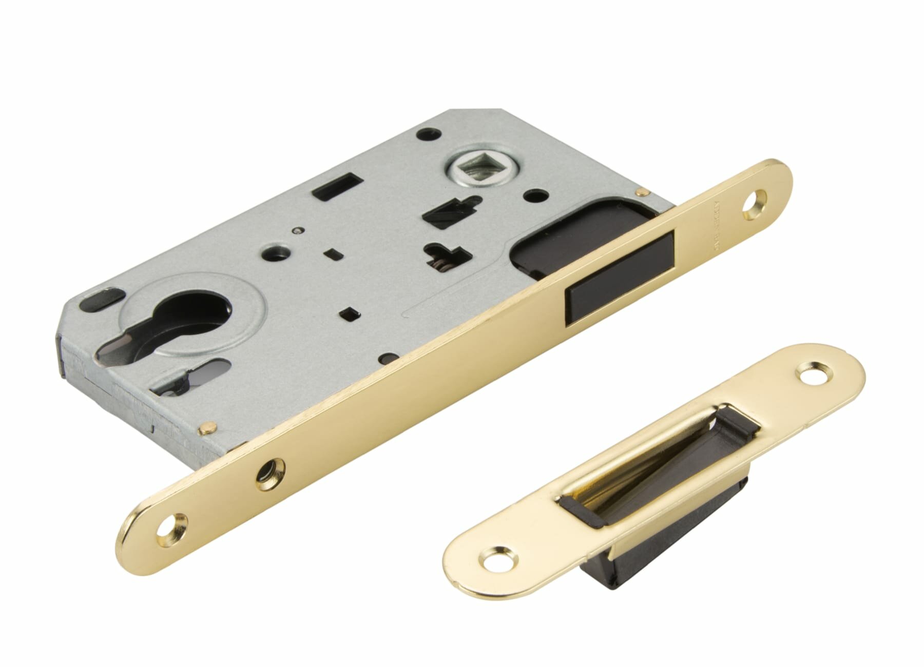 Дверная защелка ADDEN BAU KEY MAG 5085 золото под ручку и ключевой цилиндр