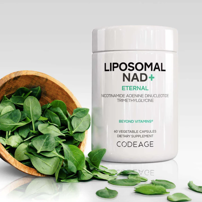 CodeAge, Liposomal Nad+, Eternal, никотинамид аденин динуклеотид триметилглицин, 60 капсул