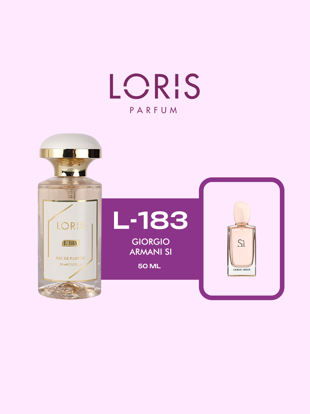Женская парфюмерная вода "Loris Parfume" - Giorgio Armani – Si, 50 мл, стойкость в течение дня
