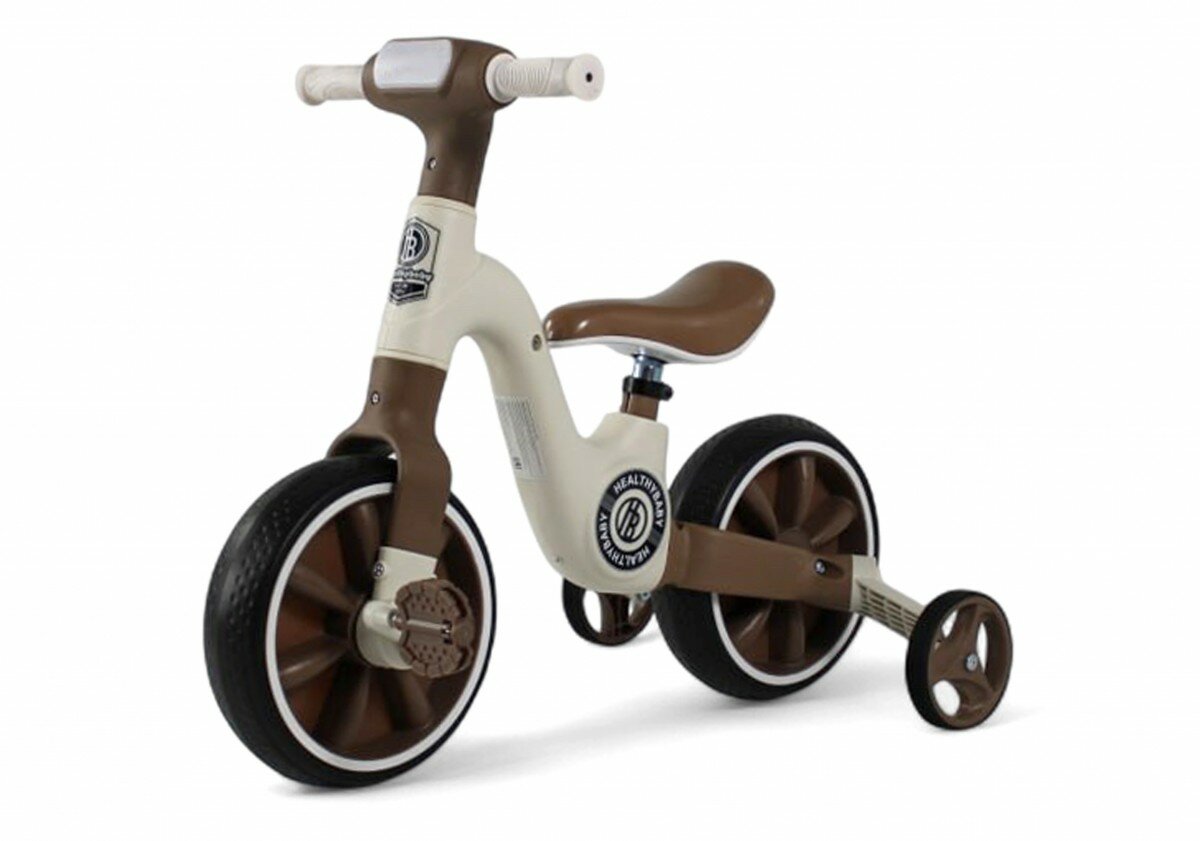 Детский беговел-трансформер HB-318 коричневый