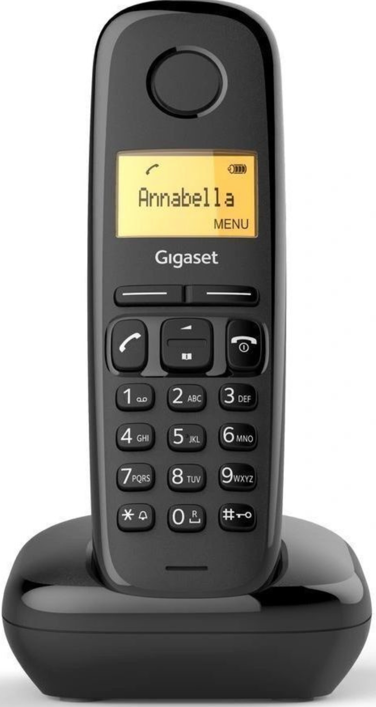 Р/телефон Dect Gigaset A170, SYS RUS, чёрный, функция АОН, время работы 200 ч