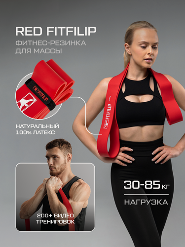 Изображение товара Фитнес резинка FITFILIP, эспандер для подтягиваний, лента для тренировки, резинки для йоги и пилатеса