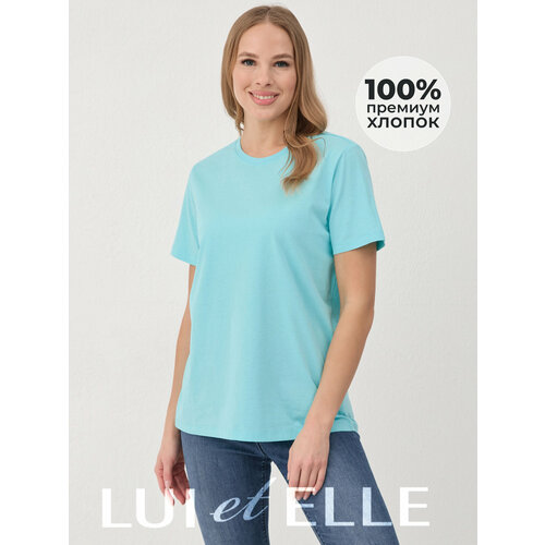 фото Футболка lui et elle, 1 шт., размер 50/xl, мятный