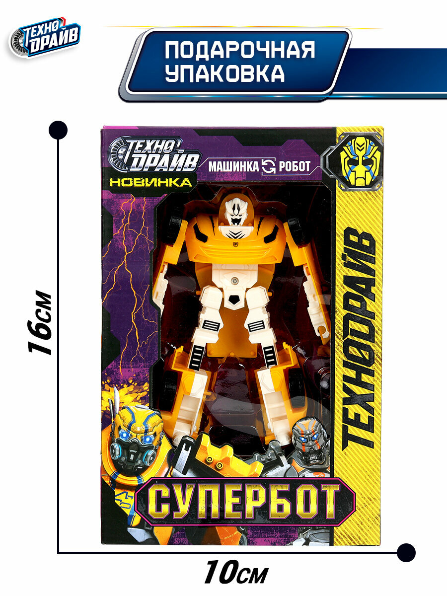 Игрушка для мальчика робот Трансформер, Технодрайв/ робот + машинка — фото 1