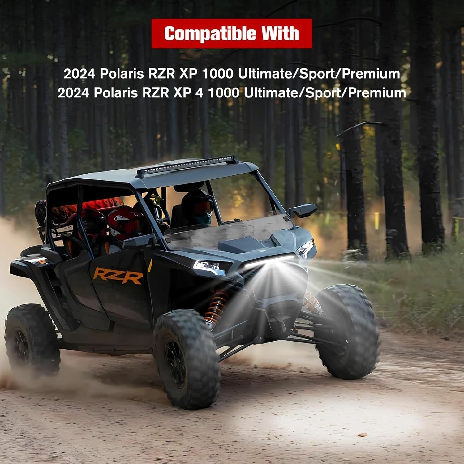 ДХО фара в решетку радиатора Polaris RZR XP1000 2024+ 2415449