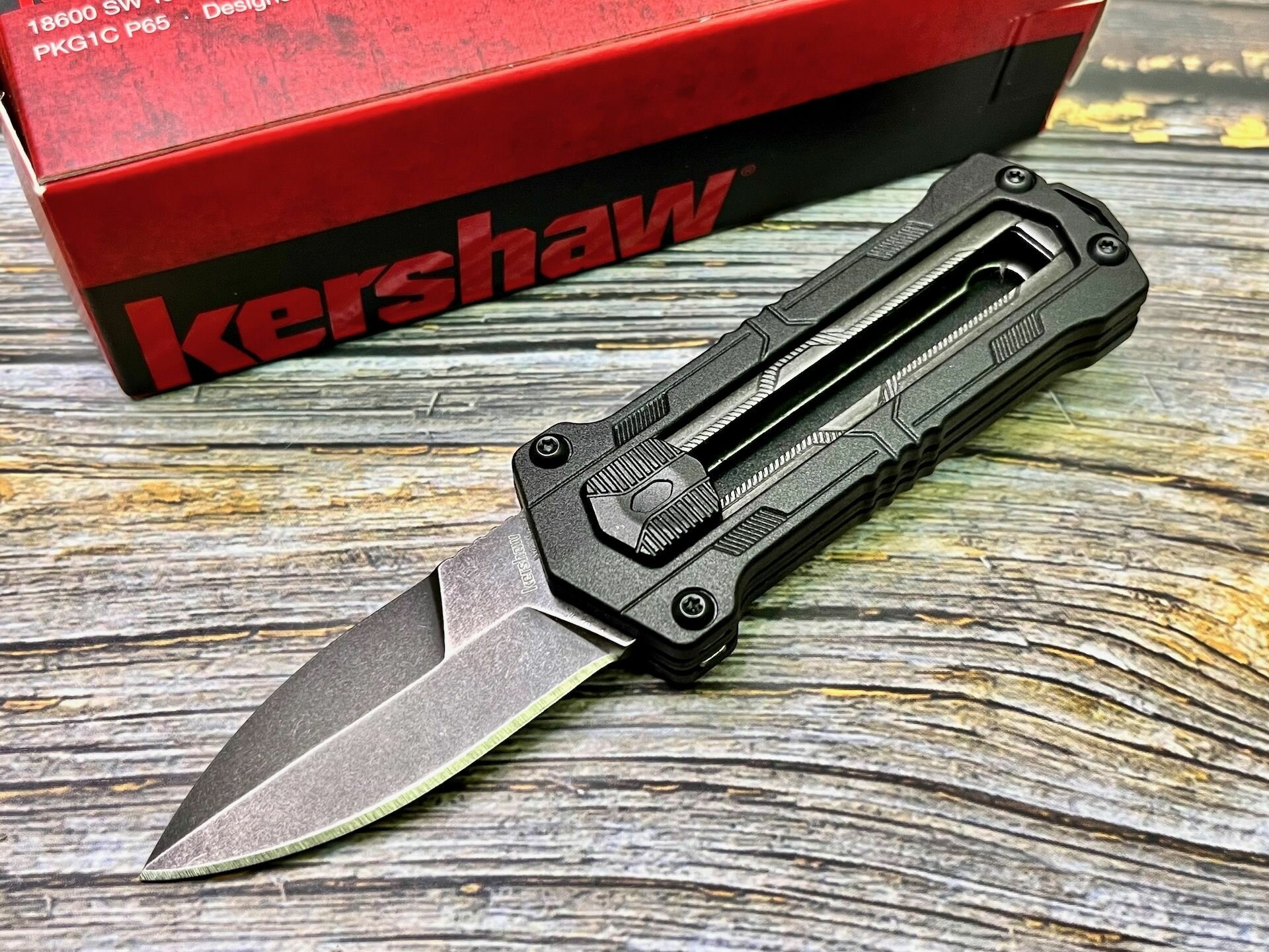 Нож складной Kershaw KS1190BW Kapsule, BlackWash Blade