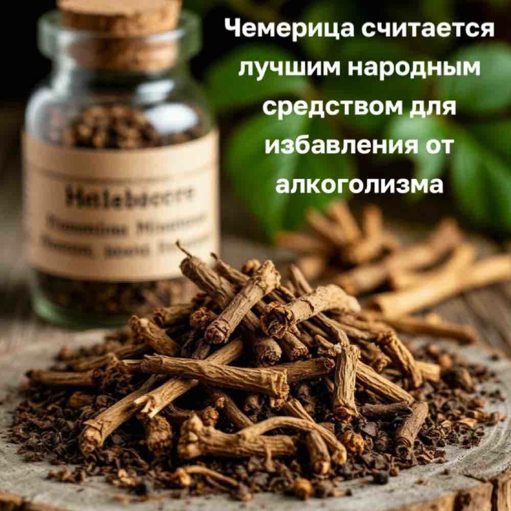 Изображение Кукольник (чемерица) корень резаный сушеный. В вакуумной упаковке. 100 гр. От алкоголизма.