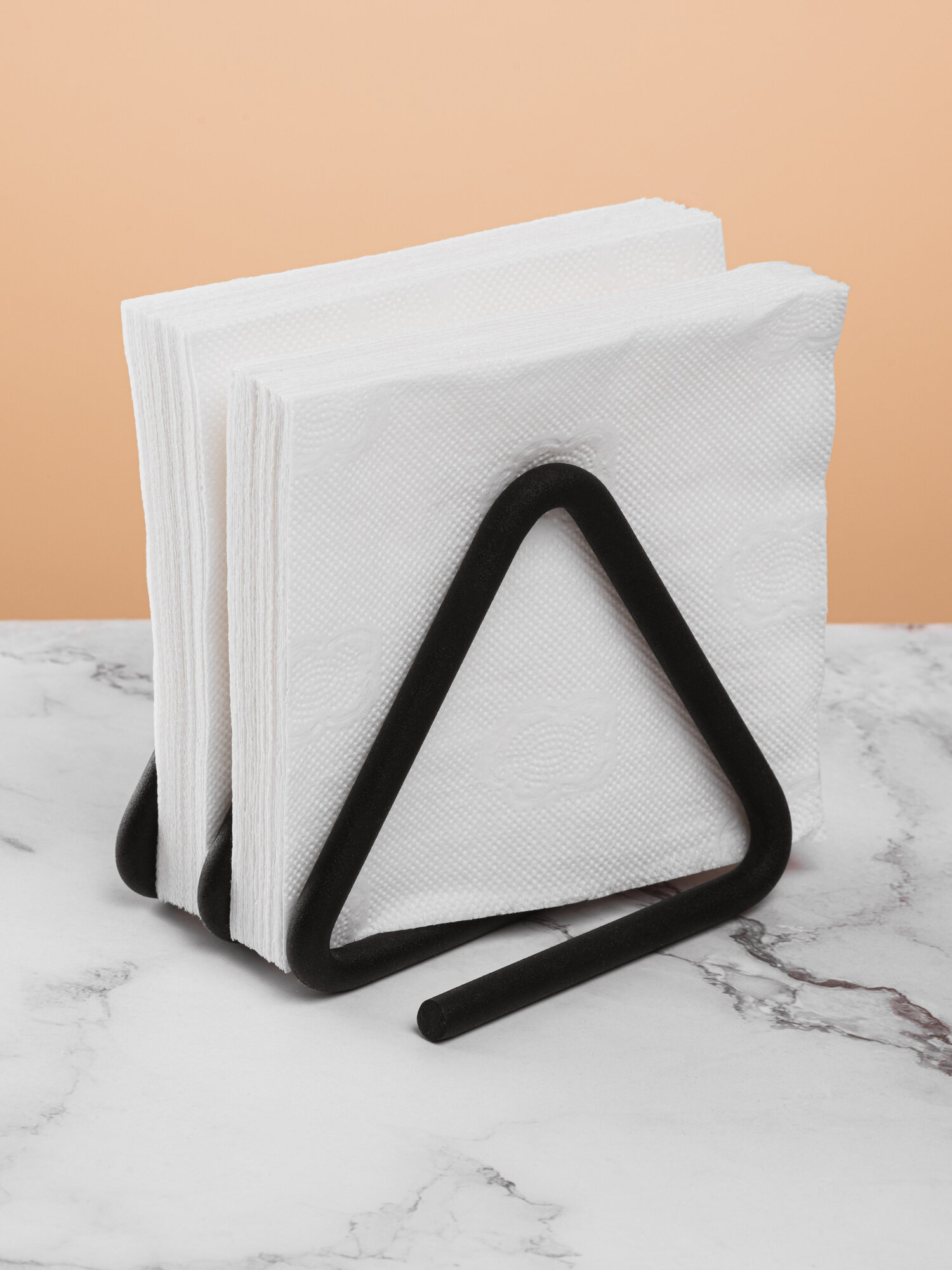 Салфетница ilwi INT-W-DS-T-1/1 на стол металлическая черная кухонная подставка лофт, держатель для бумажных салфеток