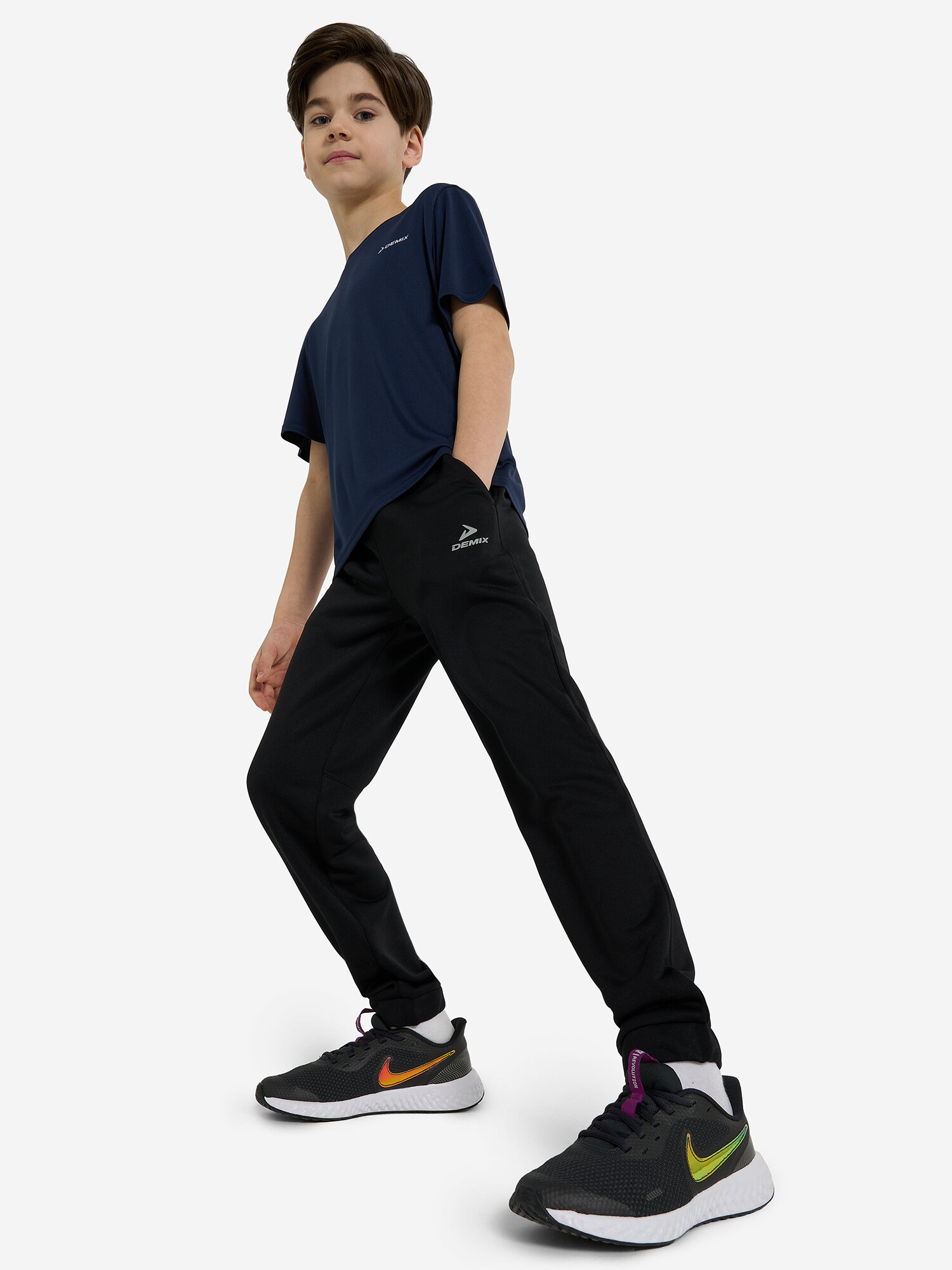 Брюки спортивные Demix, размер 158-164, черный — фото 1