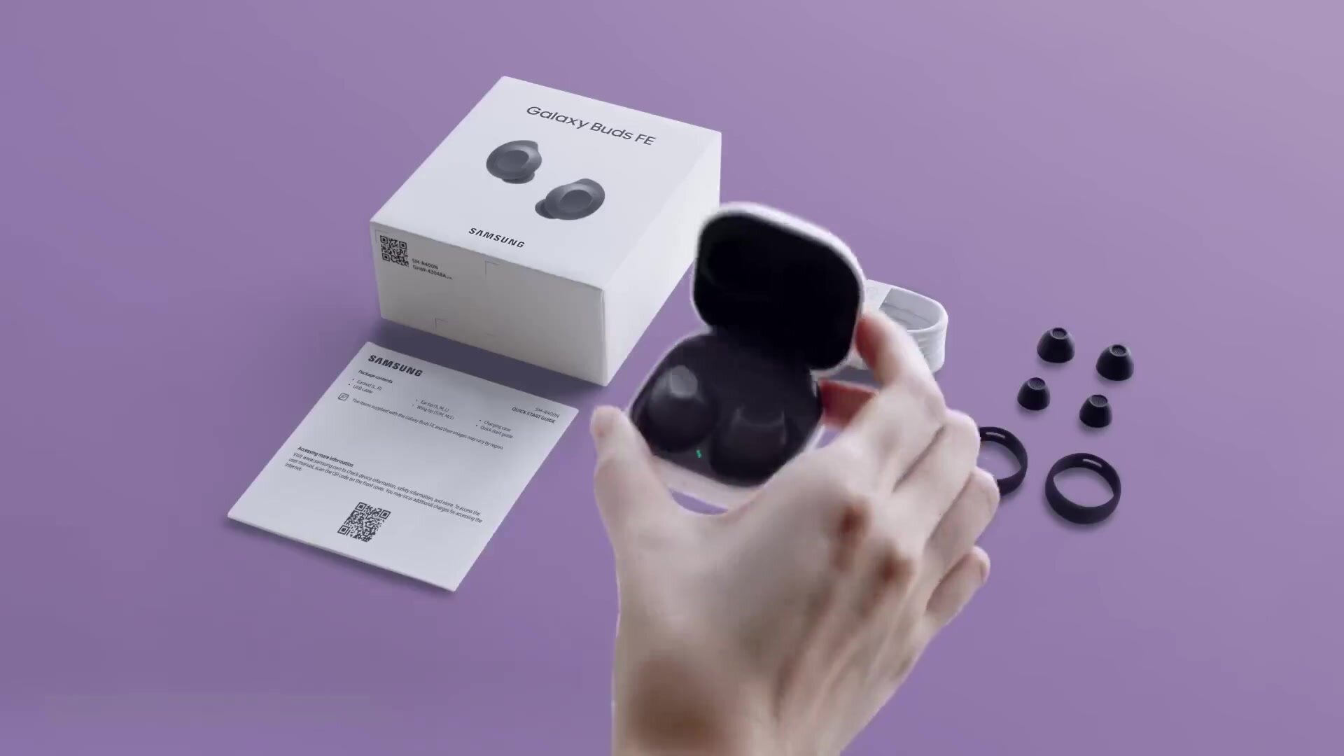 Наушники True Wireless Samsung Galaxy Buds FE White (SM-R400N) — фото 1