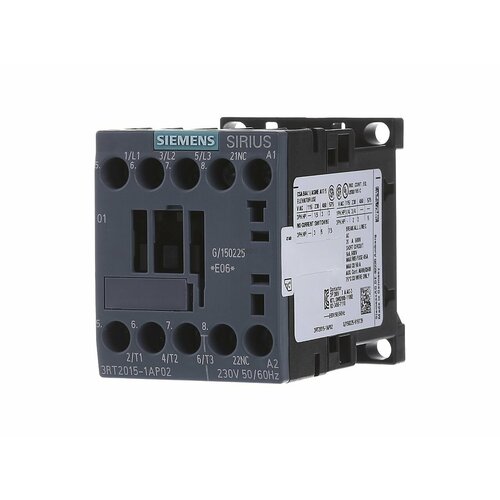 Магнитный контактор 7A 230V AC 0VDC 3RT2015-1AP02 Siemens 4011209786585 1700₽