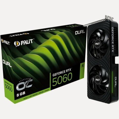 Изображение товара Видеокарта Palit GeForce RTX 5060 DUAL OC 8G