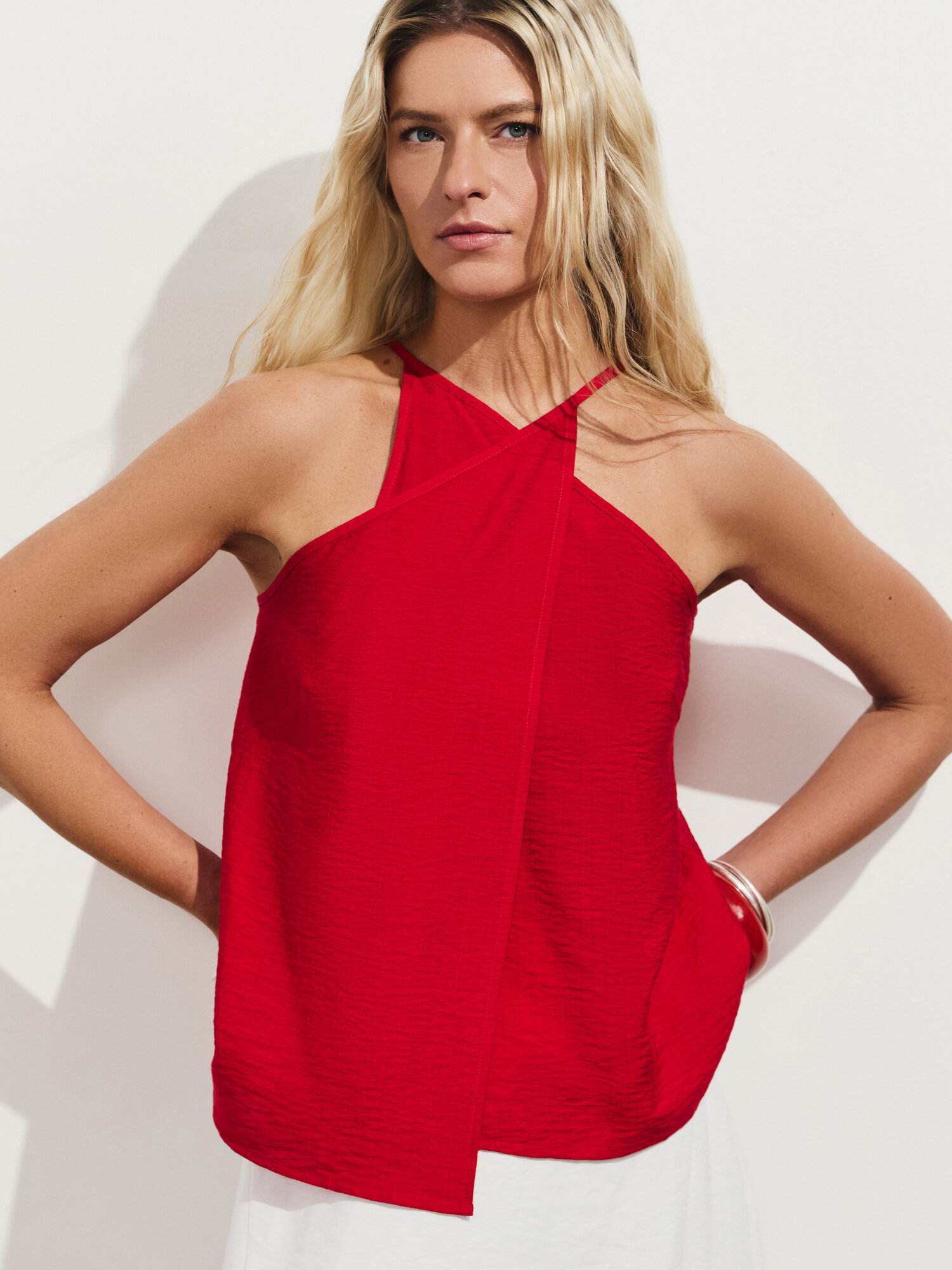 Топ Zarina размер L (RU 48) красный