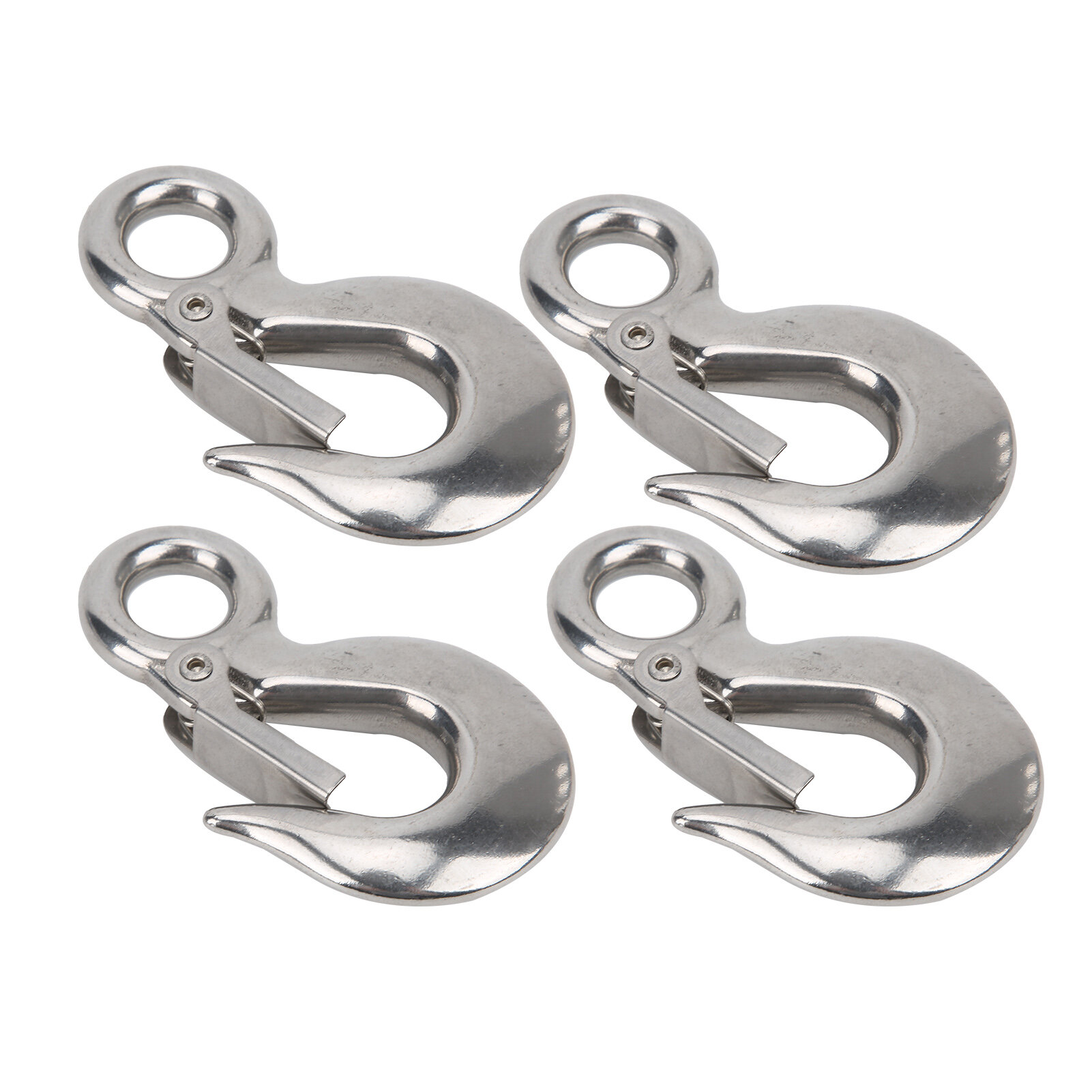 Комплект из 4-х крюков с защелкой S320 для подъема грузов 05T из нержавеющей стали для подъемных кранов: