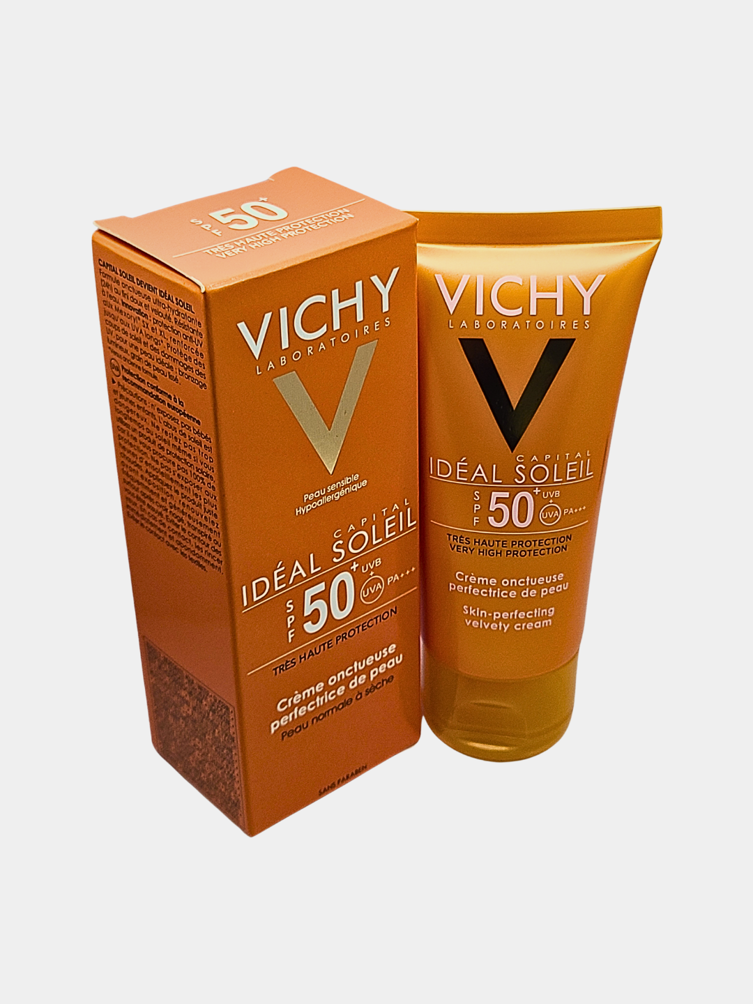 Солнцезащитный крем "Vichy Ideal Soleil", для сухой кожи, увлажняющий, SPF 50+, 50мл — фото 1