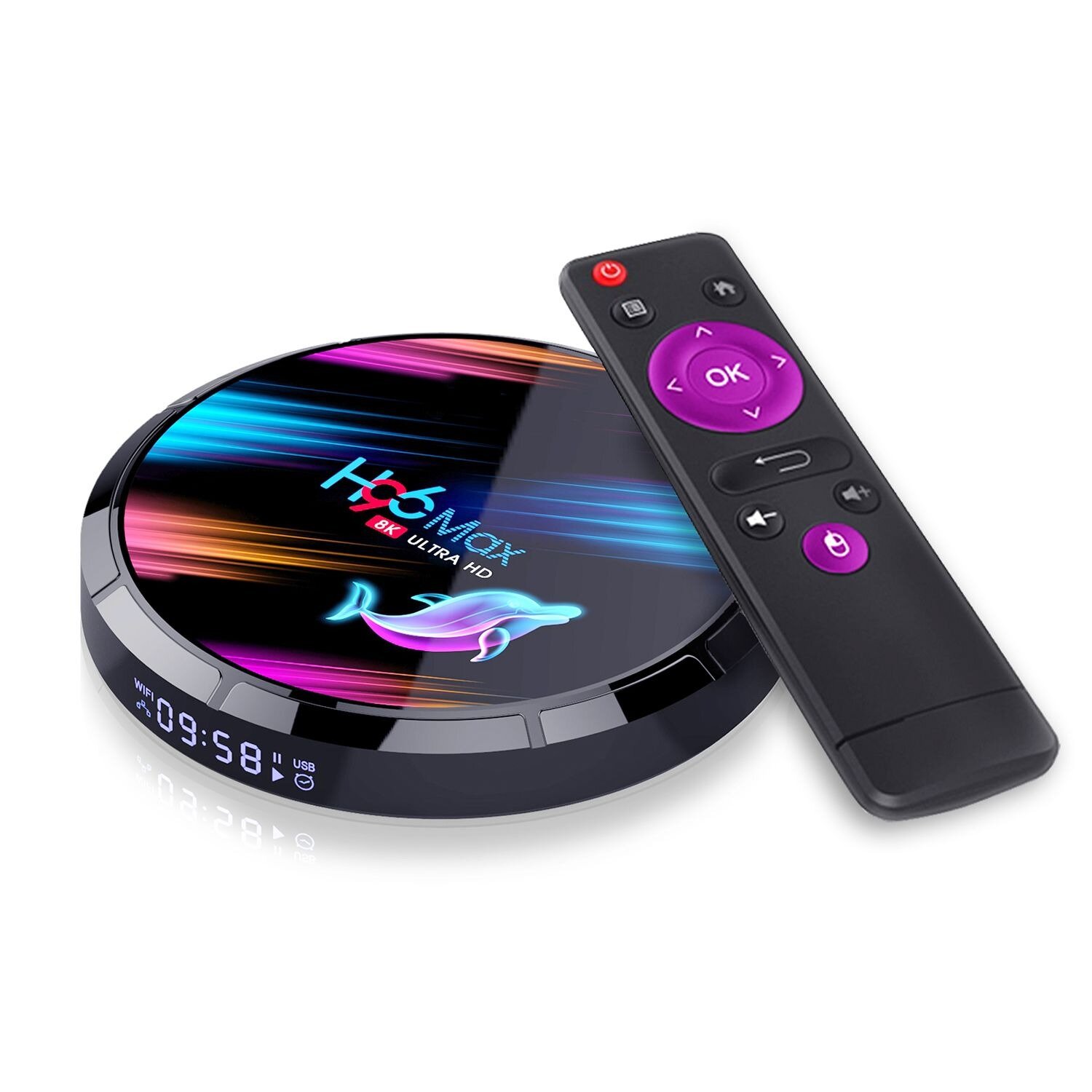 H96 Max X3 ТВ-приставка Android 9.0 S905X3 4ГБ/32ГБ WiFi 2.4G/5G H.265 VP9 Miracast