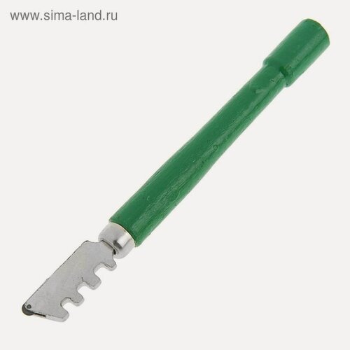 Изображение товара Стеклорез тундра, однороликовый, деревянная рукоятка, 1 режущий элемент