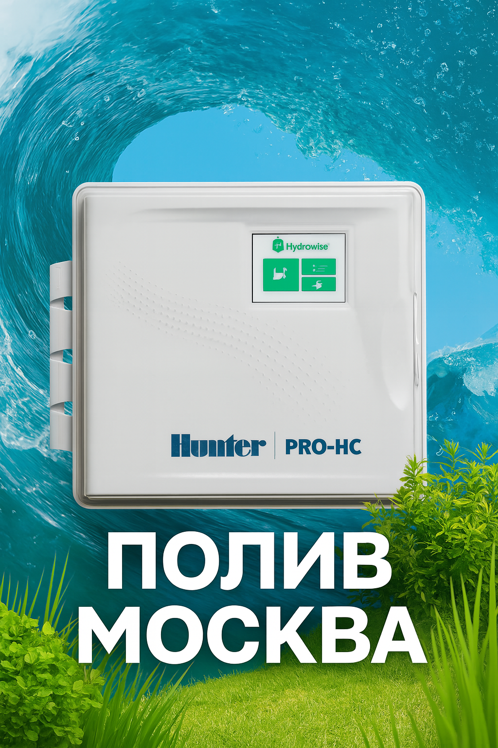 Контроллер систем полива Hunter с Wi-Fi управлением Pro-HC PHC-1201-E на 12 зон, наружный